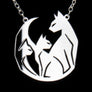 Cat Trio Acrylic Pendant