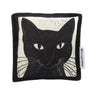Woodcut Black Cat Catnip Crinkle Pillow Cat Toy