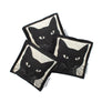 Woodcut Black Cat Catnip Crinkle Pillow Cat Toy