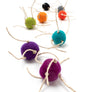 Spider Spheres Wool Felt Cat Toys (Set of 2 toys)