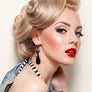 Hauspanther Retro Cat Acrylic Earrings