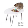 Hauspanther NestEgg Raised Cat Bed & Side Table by Primetime Petz