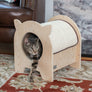 Wooden Cat Hideaway & Sisal Scratcher from Armarkat
