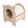 Wooden Cat Hideaway & Sisal Scratcher from Armarkat