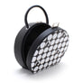Hauspanther Black & White Hatbox Purse