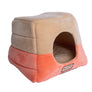 Two-tone Velvet Convertible Hideaway Cat Bed from Armarkat