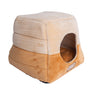 Two-tone Velvet Convertible Hideaway Cat Bed from Armarkat