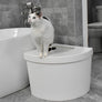 Kitangle Seamless Covered Litter Box :: Corner Style Top Entry