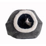 Luxe Grey Velvet Hideaway Cat Bed from Armarkat