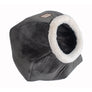 Luxe Grey Velvet Hideaway Cat Bed from Armarkat
