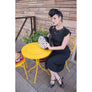 Hauspanther Black & White Hatbox Purse