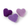 Eco-friendly Wool Felt Heart Cat Toys (Set of 3 toys)