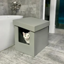 Kitangle Seamless Covered Litter Box :: Slope Style XL