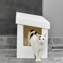 Kitangle Seamless Covered Litter Box :: Slope Style XL