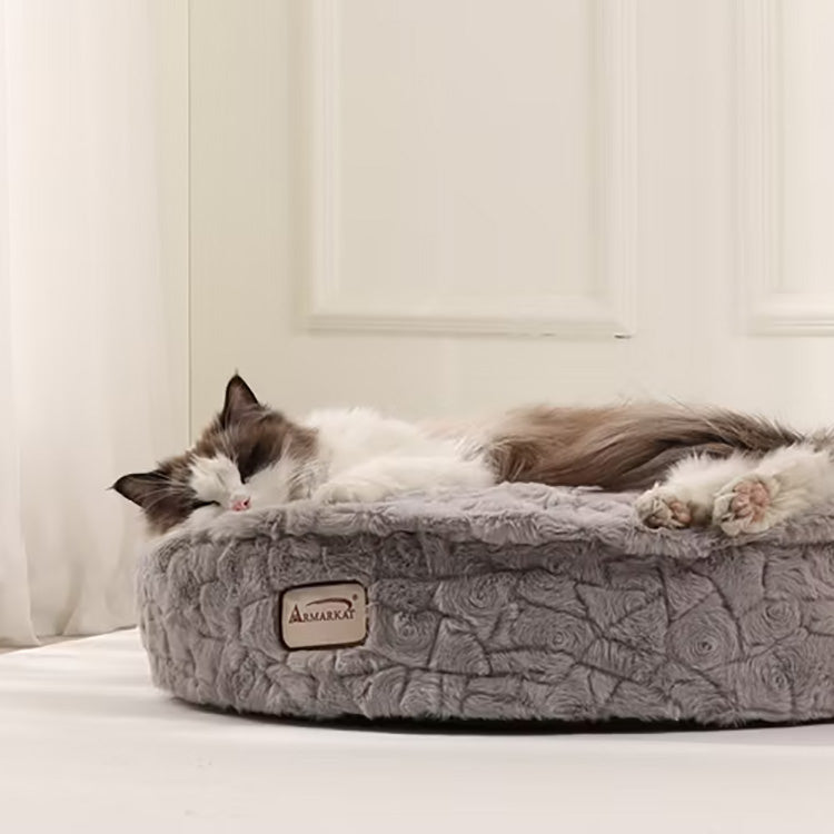 NEW! Luxe Round Plush Cat Bed from Armarkat