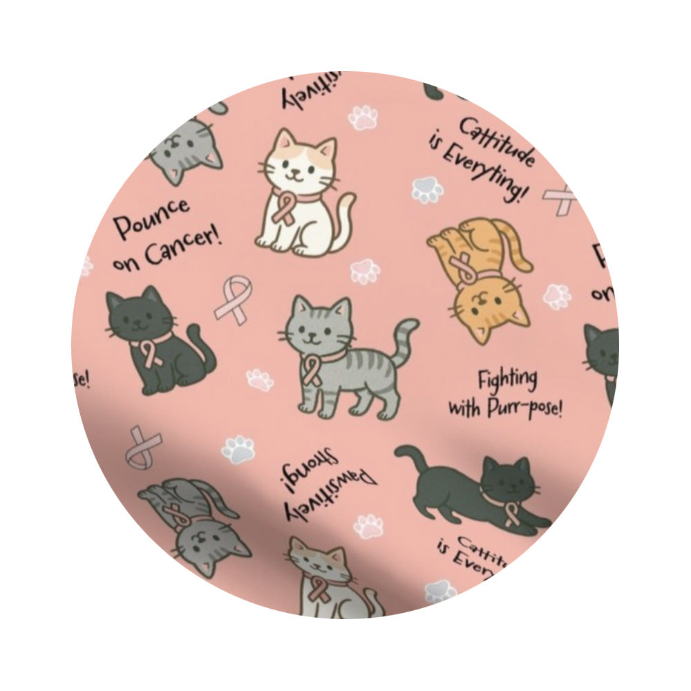 Breast Cancer Words of Encouragement Catnip Cat Toys