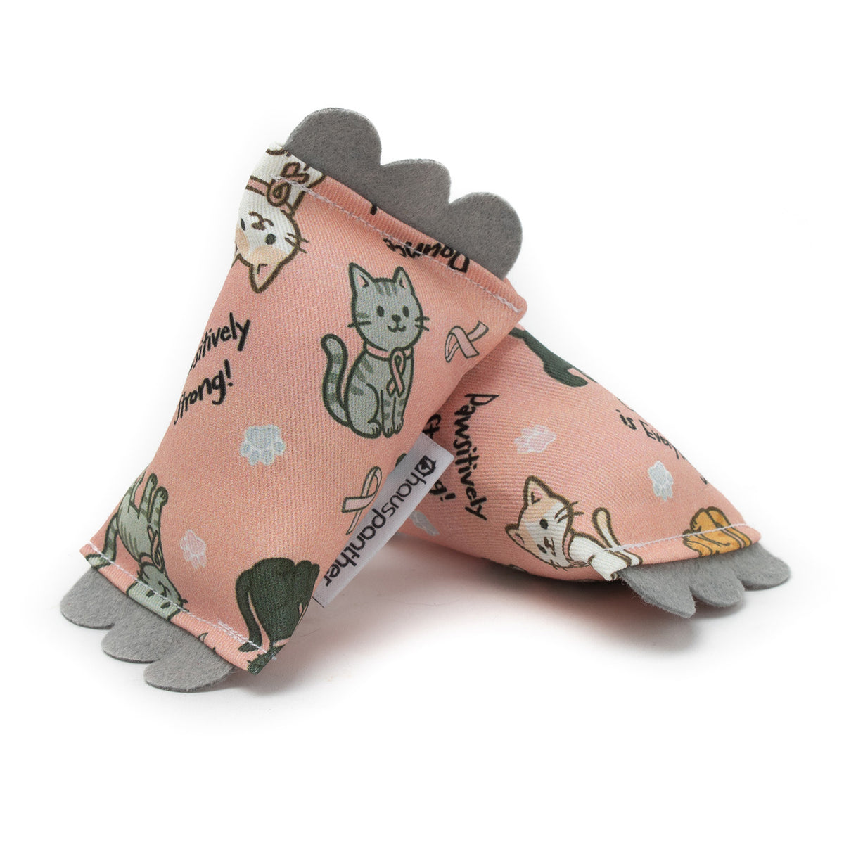 Breast Cancer Words of Encouragement Catnip Cat Toys