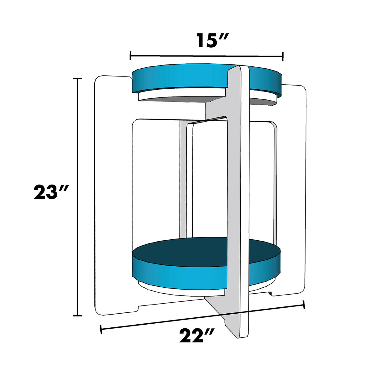 BÜNK Two-story Cat Lounge & Functional Seating