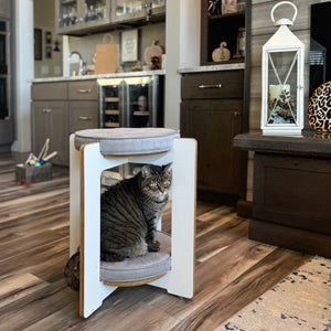 BÜNK Two-story Cat Lounge & Functional Seating :: Hauspanther + Square Paws Collaboration