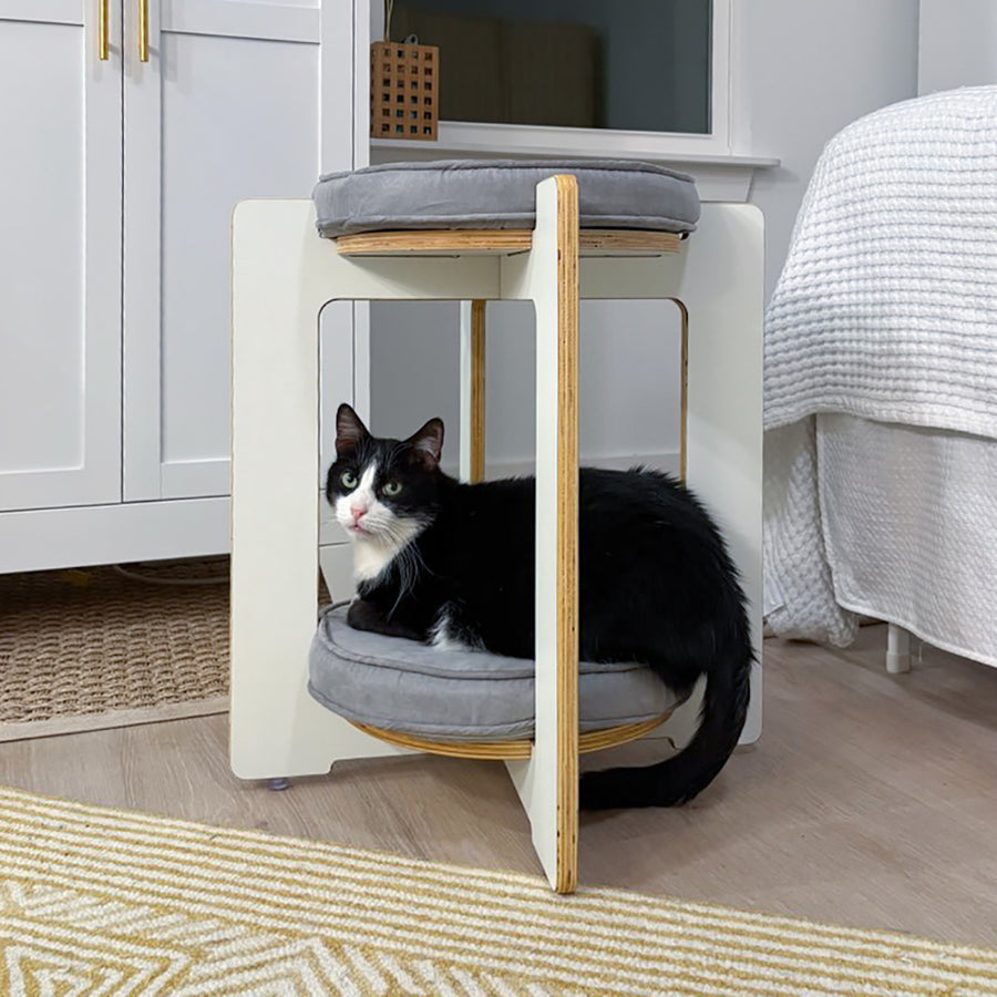 BÜNK Two-story Cat Lounge & Functional Seating :: Hauspanther + Square Paws Collaboration