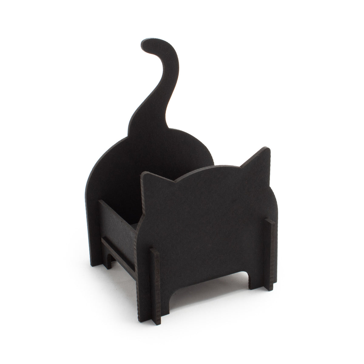 Kitty Caddy: Black Cat Desk Organizer