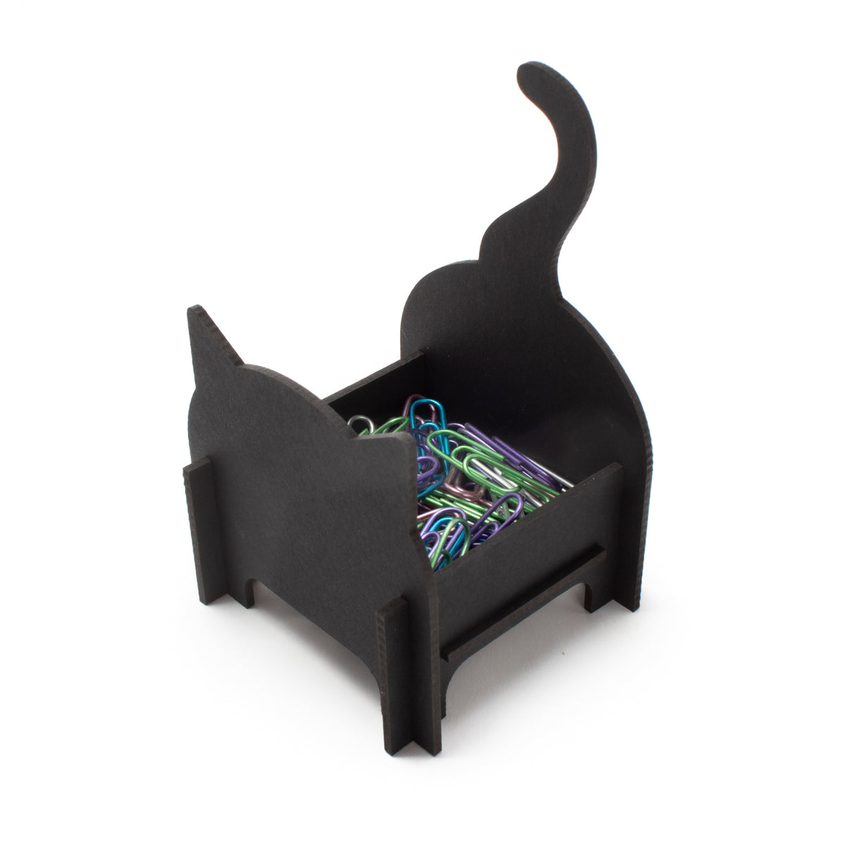 Kitty Caddy: Black Cat Desk Organizer