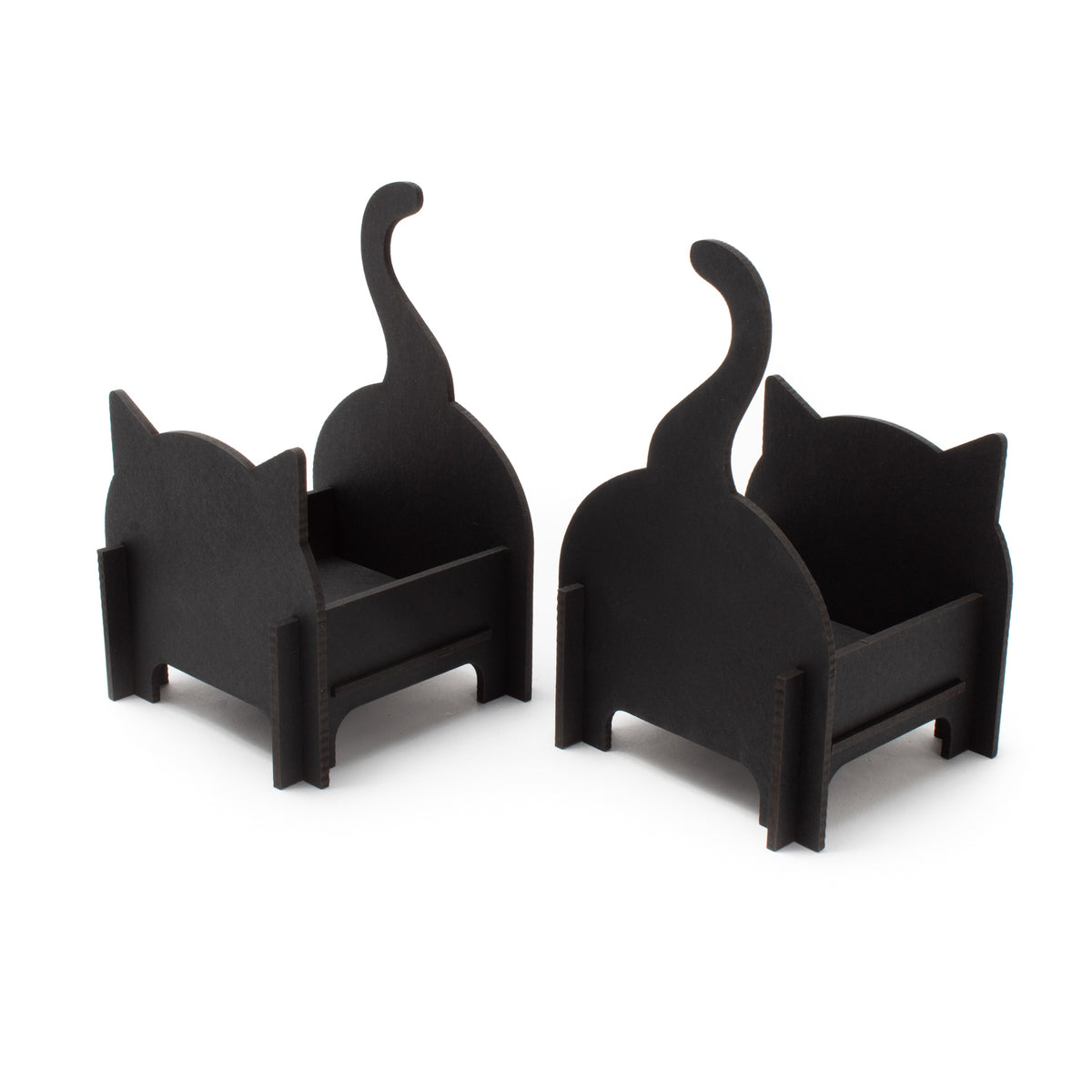 Kitty Caddy: Black Cat Desk Organizer