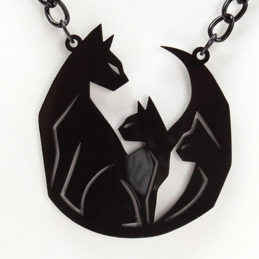 Cat Trio Acrylic Pendant
