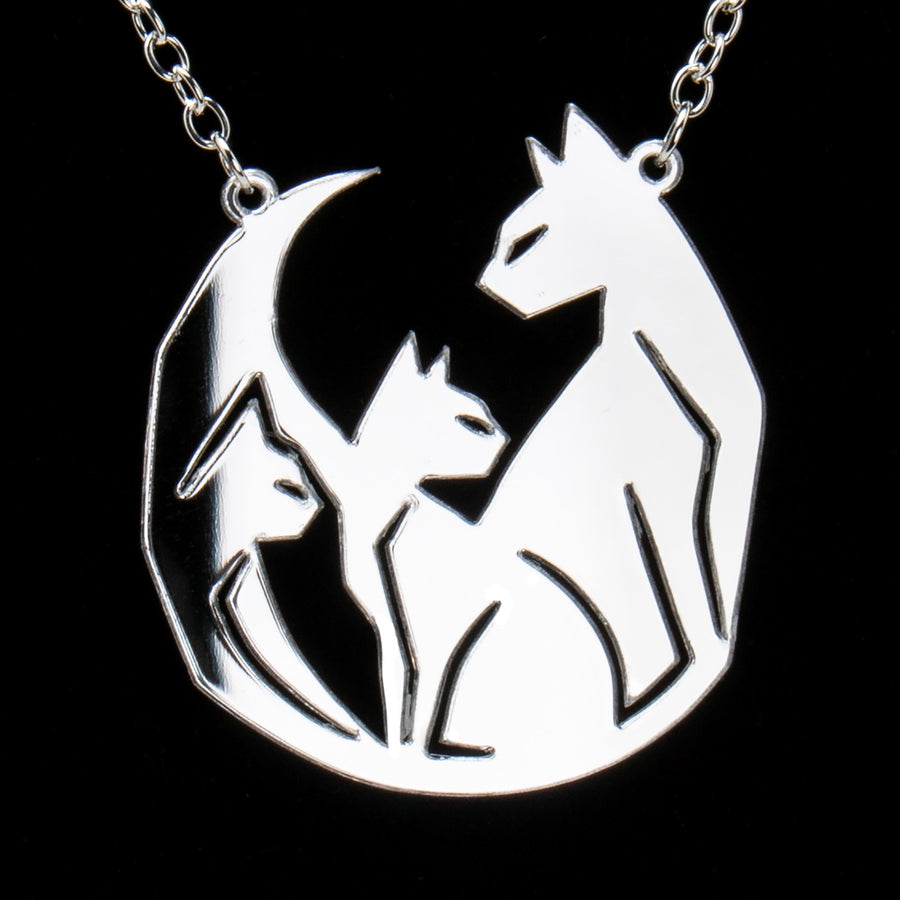 Cat Trio Acrylic Pendant