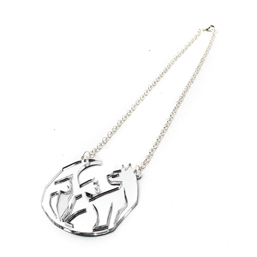 Cat Trio Acrylic Pendant