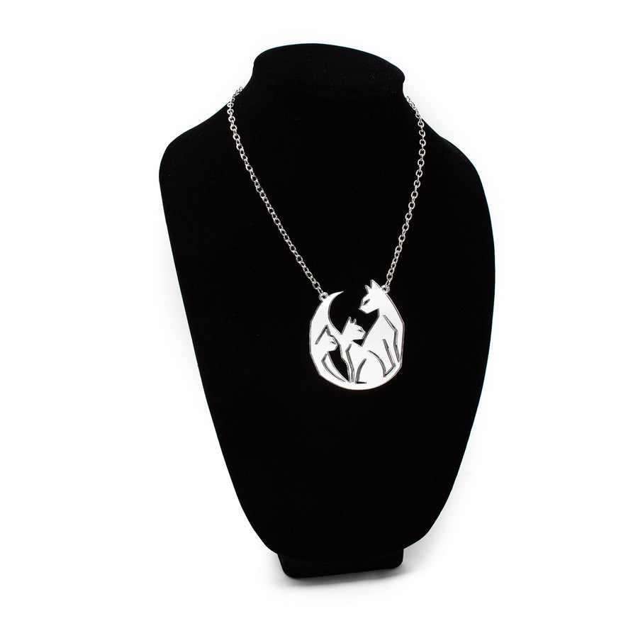Cat Trio Acrylic Pendant