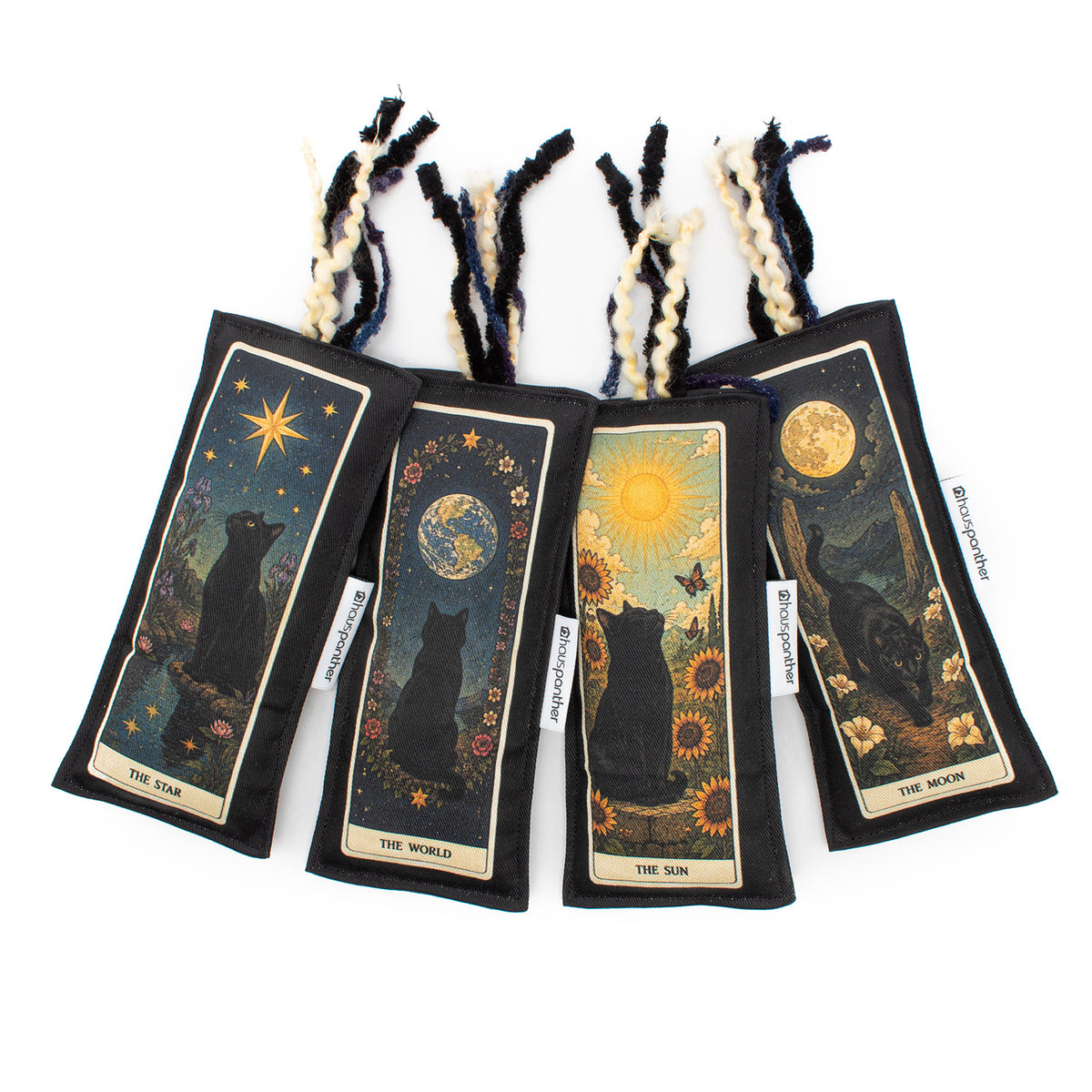 HauspantherDARK Enchanted Tarot Cat Toys with Catnip & Silvervine