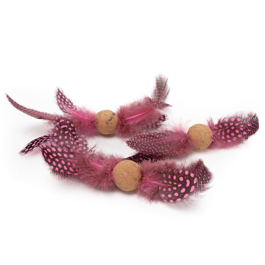 Feather Cork Ball Cat Toys