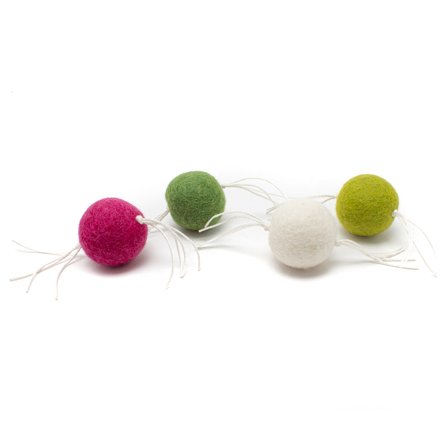 Holiday Felt Candy Balls (set of 4 toys)