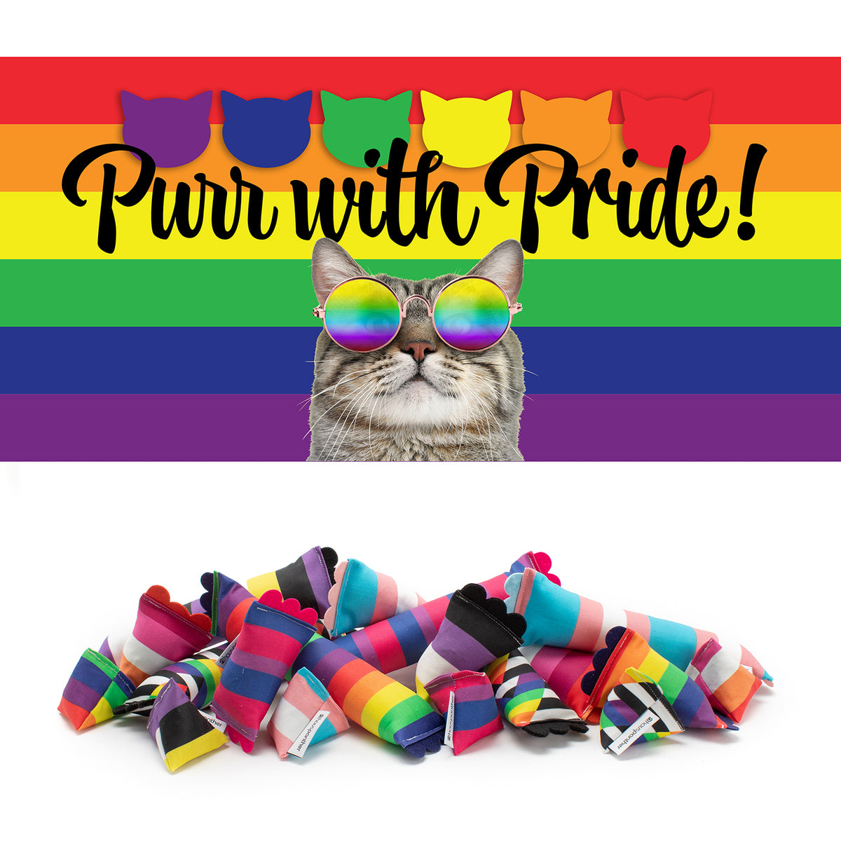 Purr with Pride! Limited Edition Pride Cat Toys :: ModKickers, ModShakers & ModPods