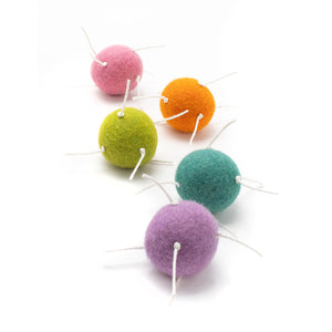 Spider Spheres Wool Felt Cat Toys