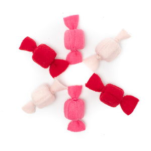 Valentine Taffy Roll Cat Toys (set of 6 toys)