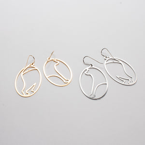 Cat Modern Designer Cat Earrings