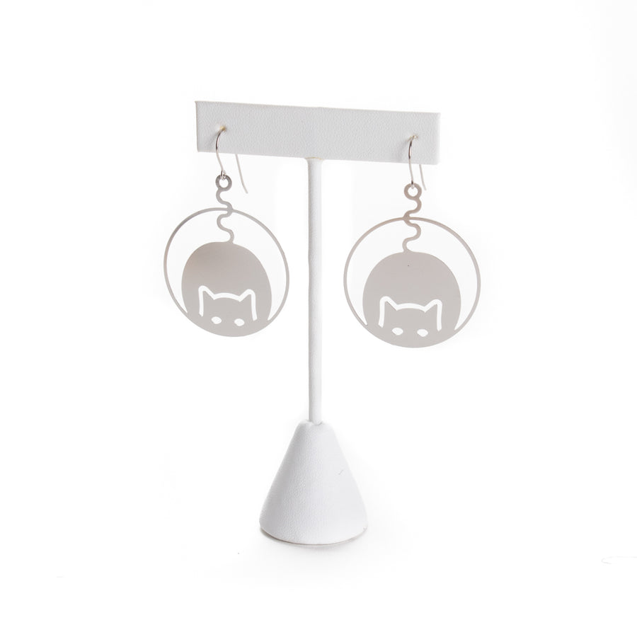 Cat Modern Designer Cat Earrings