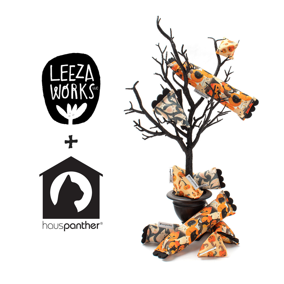 LeezaWorks + Hauspanther Spooky Halloween Cat Toys