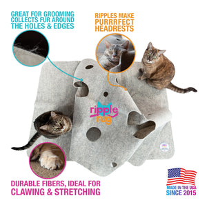 The Ripple Rug Cat Activity Mat - Made in the USA