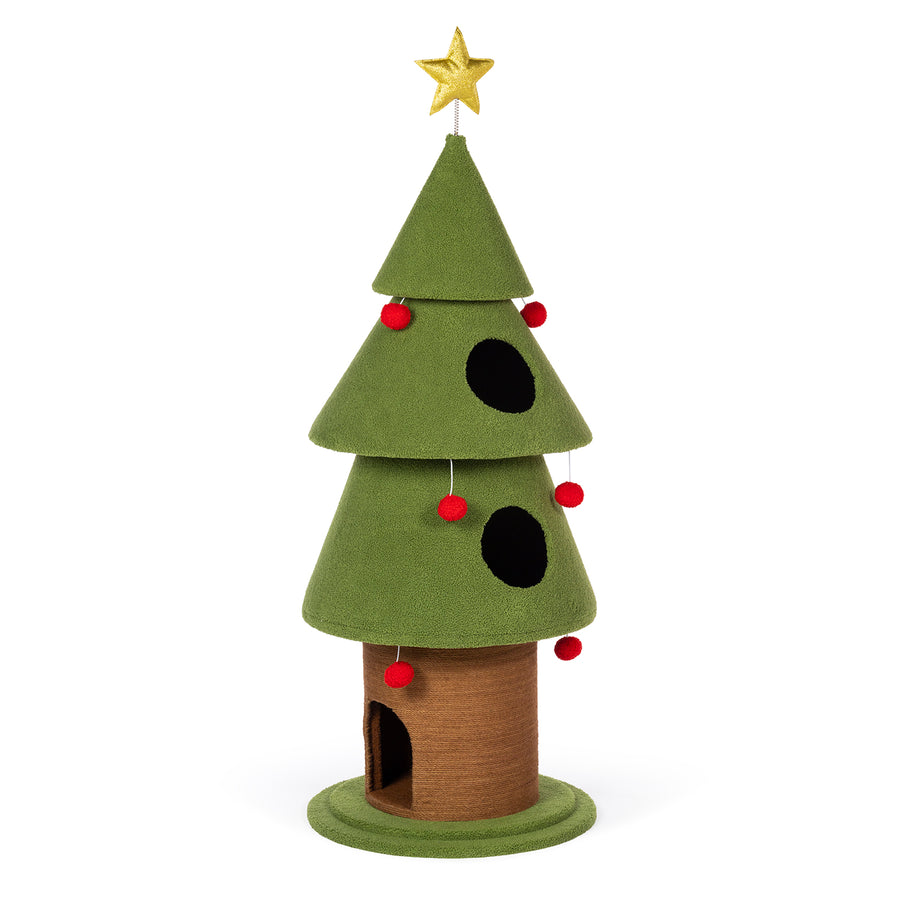 Santa Kitty's Christmas Wonderland Cat Tower from Prevue Pet