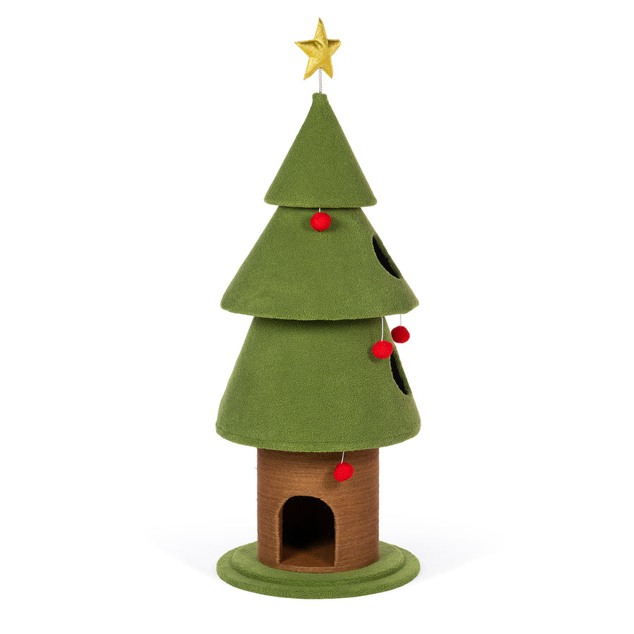 Santa Kitty's Christmas Wonderland Cat Tower from Prevue Pet