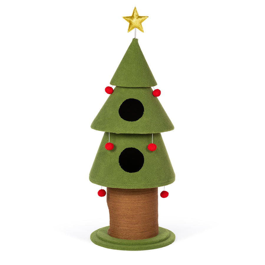 Santa Kitty's Christmas Wonderland Cat Tower from Prevue Pet
