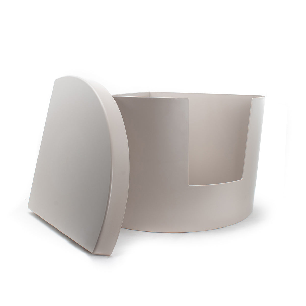 Kitangle Seamless Covered Litter Box :: Corner Style Front Entry