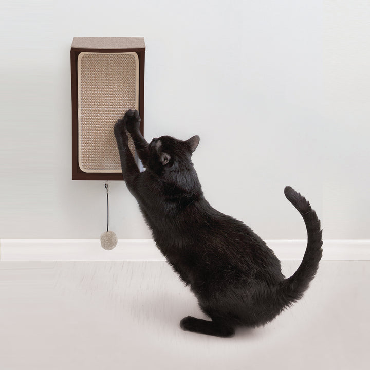 Hauspanther CATchall Wall-mounted Cat Scratcher, Perch & Storage by Primetime Petz