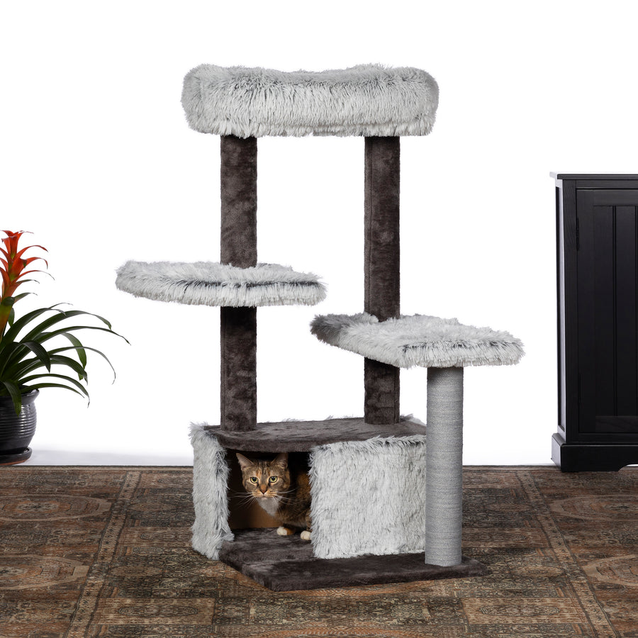 Frosty Lounge Cat Tower from Prevue Pet