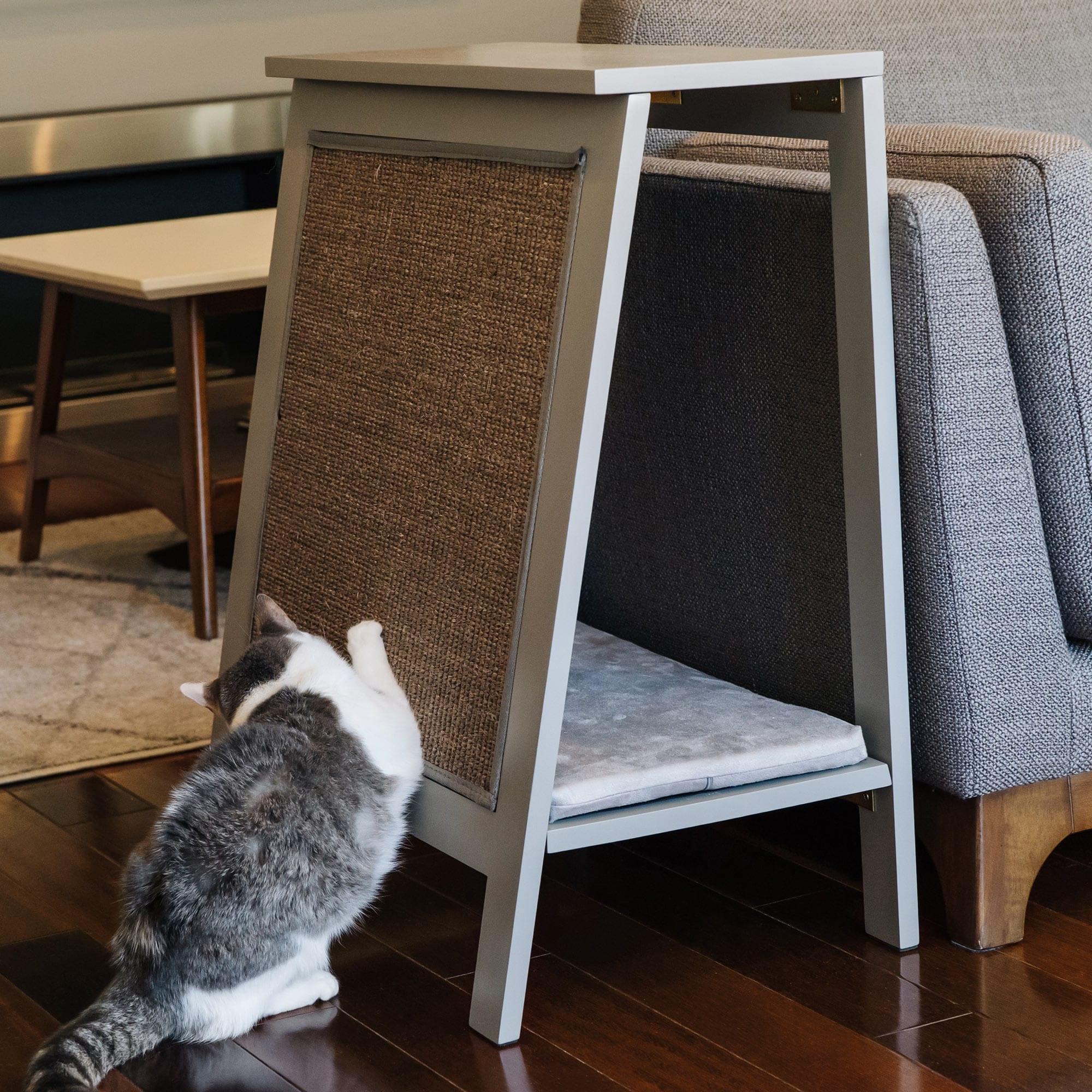 A-Frame Side Table, Cat Bed Scratcher from The Refined Feline