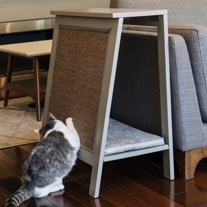 A-Frame Side Table, Cat Bed & Scratcher from The Refined Feline