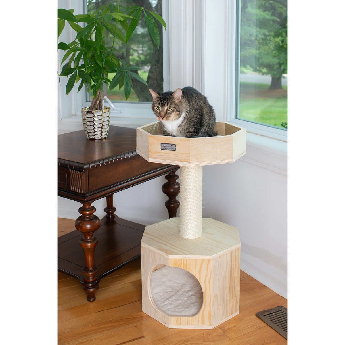 29" Single-platform Premium Wood Cat Tree from Armarkat